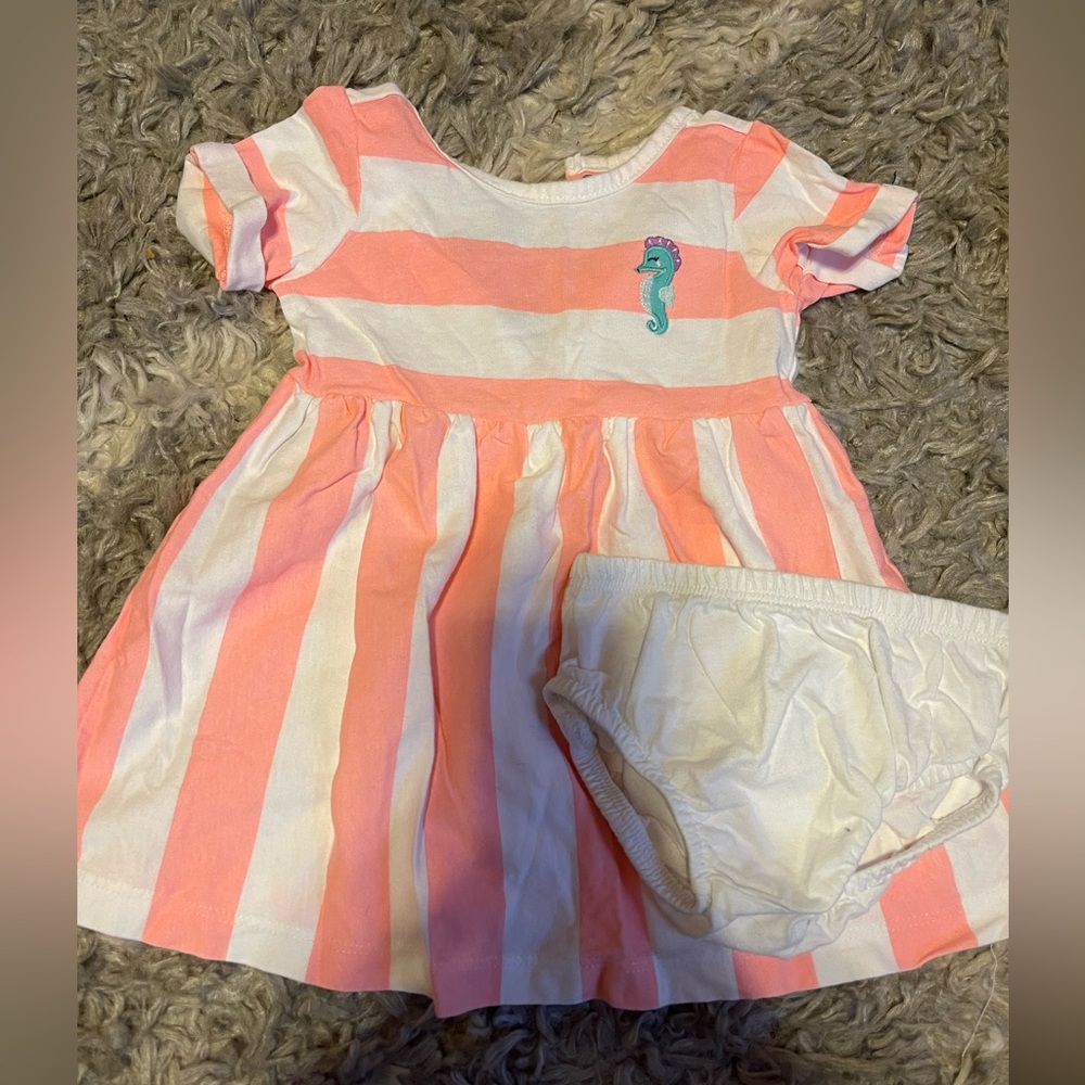 Carters - summer dress with bloomers - 9 month